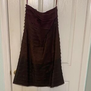 Anne Klein Deep Purple Silk Dress